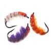 3PCS #10 Weighted Scud Fly Nymph Shrimp Bug Worm Trout Fishing Bait Lure with Barbed Hook Cezch Nymphing Crappie Carp Fly
