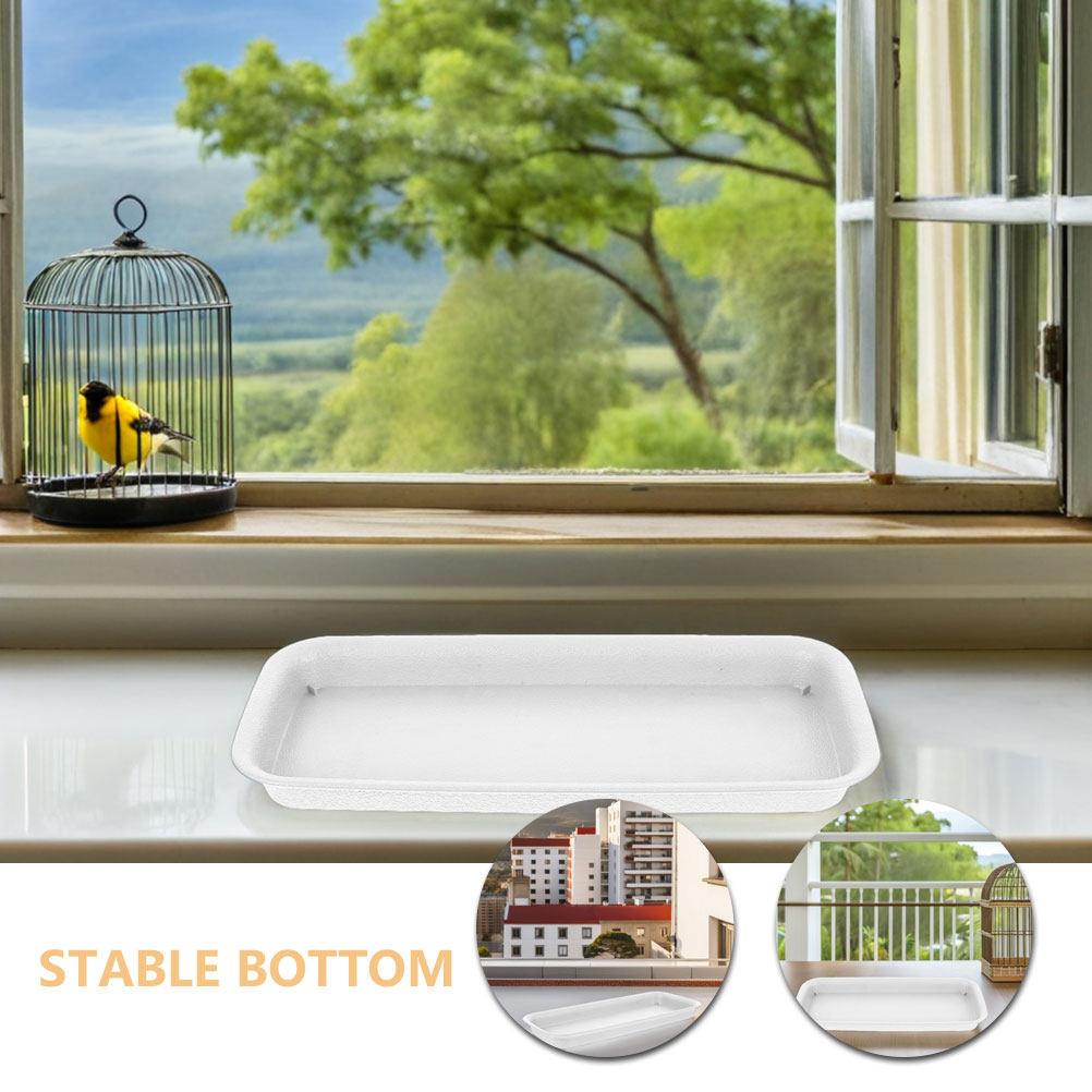 Large 22 Inch Rectangular Water Tray Flower Pot Pad Flowerpot Base Tray Plastic Flower Pots Drip Tray Planter Pan Window Shelf