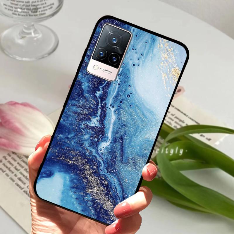 Для vivo V21 5G 4G V21E Чехол Мягкий Силиконовый Телефон TPU Coque Чехол для Vivo V21E v21 V 21e 21 V2050 V2061 Защитный Fundas Оболочка