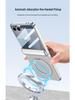 Чехол для Samsung Z Flip7: Вращающаяся на 360° подставка с беспроводной зарядкой, совместимая с Flip6, Прозрачная защитная крышка петли