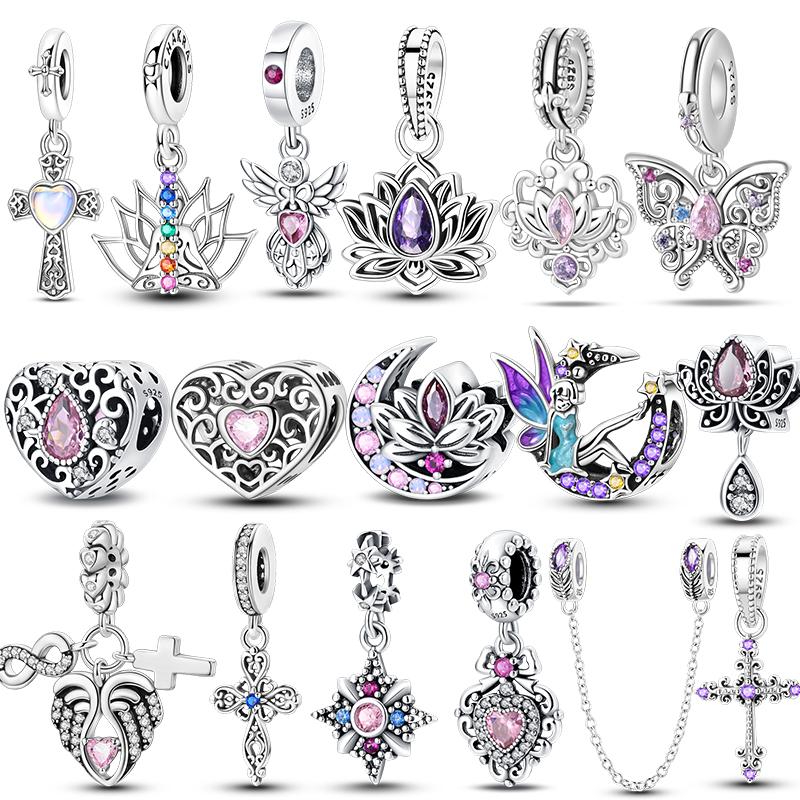 Новинка Медная Любовь Ангел Крохарт Оригинальный Дизайн Классическая Серия Шармы Бусины Подходят для Оригинальных Браслетов DIY Ювелирные Изделия Женщины