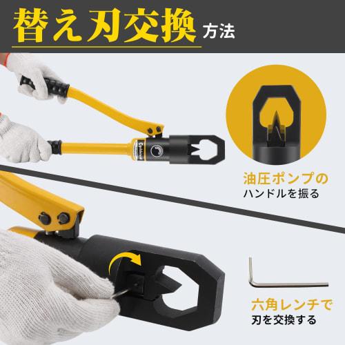 CGOLDENWALL Hydraulic Nut Breaker Splitter for M8 To M24 Nuts, Splits Nuts Stuck Due To Rust, Galling, or Corrosion