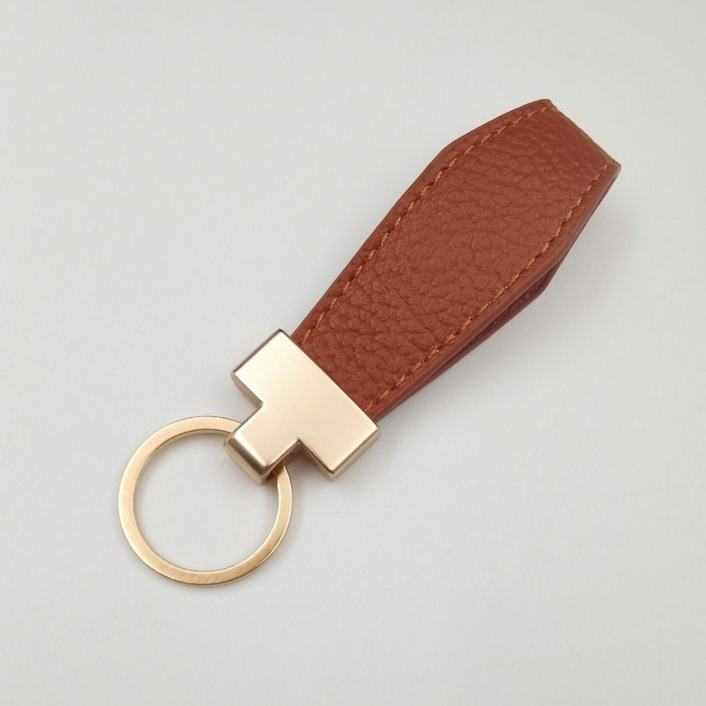 2PCS Durable Metal Buckle PU Leather Key Chain PU Leather Material Exquisite Key Holder Gift Giving