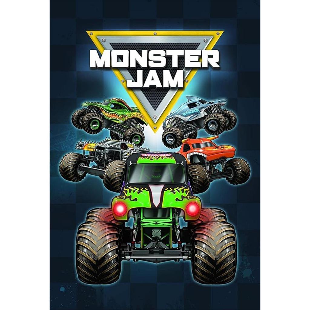 Флисовое одеяло Monster Jam