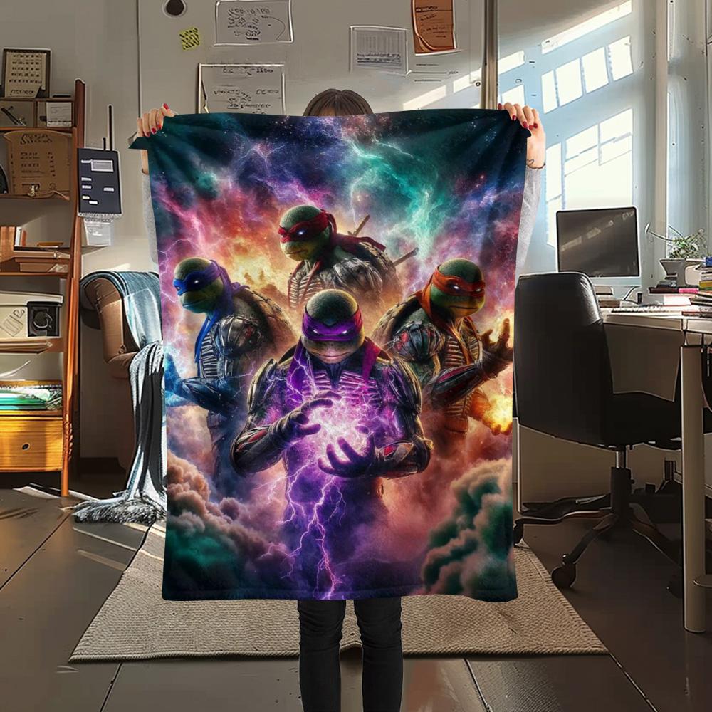 Ninja Turtles Cosmic Energy Blanket Suitable For All Seasons Blanket Nap Blanket Outdoor Plush Blanket Air Conditioning Blanket