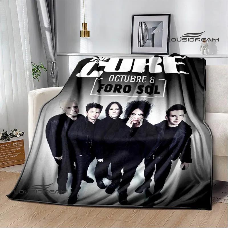 Рок-группа The cure Печатные одеяла Плед для пикника Теплые фланелевые одеяла Мягкое и удобное одеяло постельное белье Подарок на день рождения