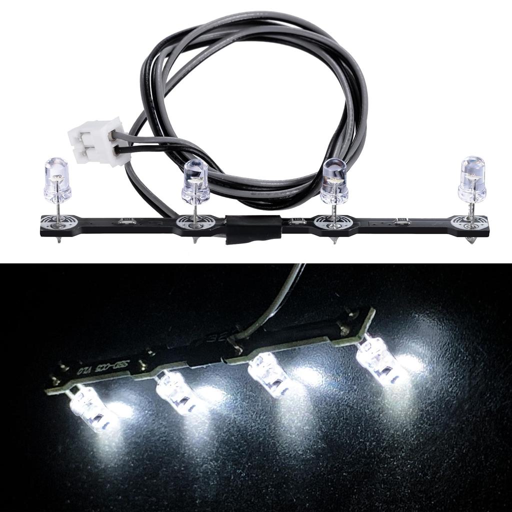 TRZX 4-светодиодный крышевой прожектор для радиоуправляемого тягача Tamiya масштаба 1/14 56360 FH16 750 6x4 и 56362 FH16 750 8x4