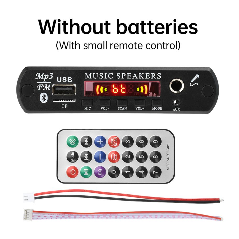 DC 12V Bluetooth MP3 Беспроводное FM-радио Декодер MP3 Плата Автомобильный Музыкальный Динамик USB Питание Аудио Модуль с Пультом Дистанционного Управления