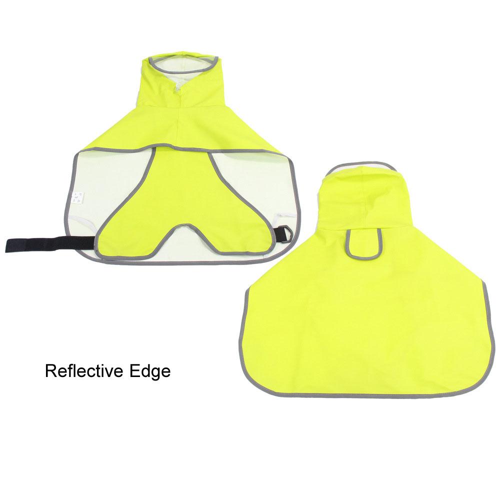 Дождевик для собак, водонепроницаемый, мягкий, дышащий, из полиуретана, для маленьких собак, дождевик с капюшоном и прозрачным колпачком, защищает живот