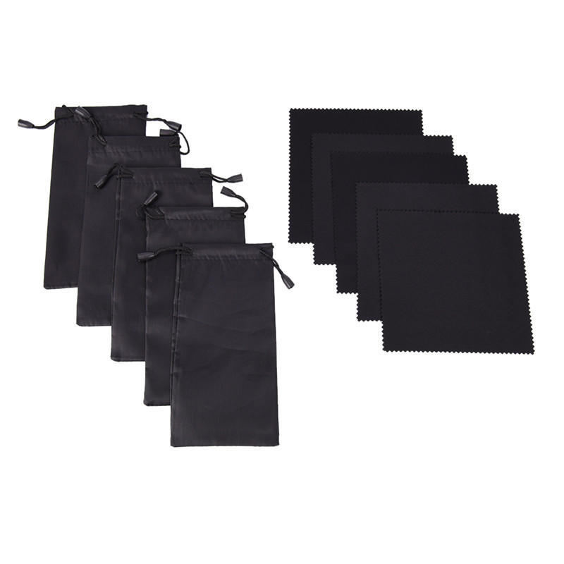 1Set Soft Glasses Pouch Cleaning Cloth Sunglasses Eyeglasses Cloth Pouch Bag