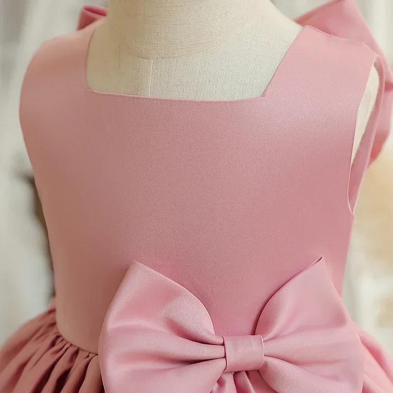 Милое платье для девочек, пышное платье-пачка для принцессы, вечернее платье с цветочным принтом, свадебное платье для подружки невесты, торжественное праздничное платье для малышей