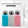 Press-Type Plastic Bottle with Stainless Steel Cap for Alcohol, Solvent, or Nail Art – Square, Empty Dispenser for PCB Cleaning.