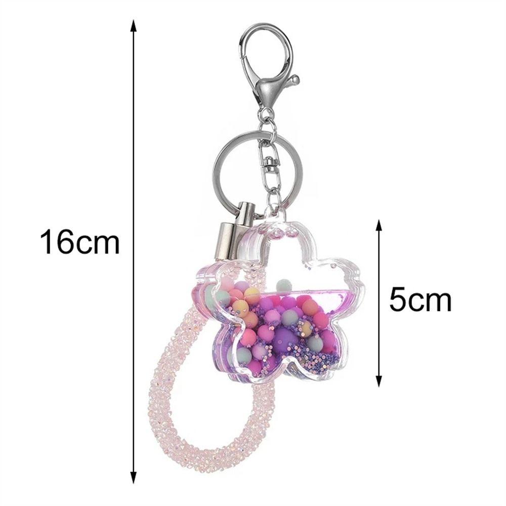 Подвесная сумка-подвеска для ключей Брелок с блестками Брелок с жидкостью Брелок с зыбучими песками Движущаяся жидкость