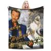 Johnny Hallyday Plush Blanket Girls Boys Flannel Throw Blanket For Outdoor Warm Soft DIY Quality Bedspread