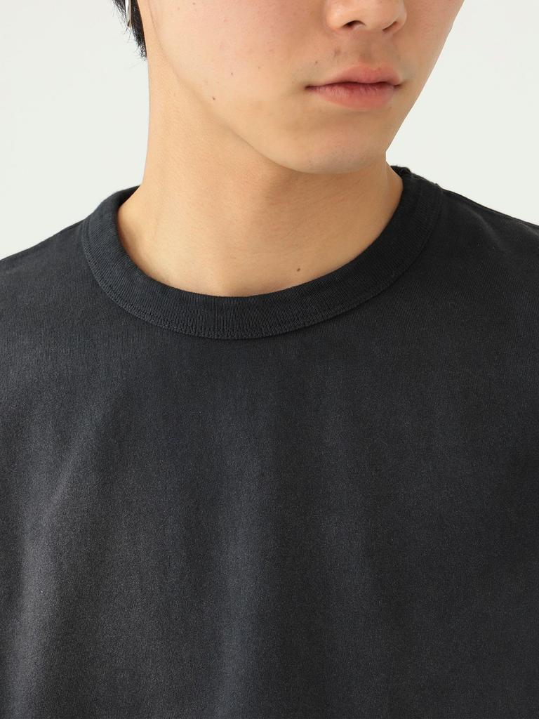 Футболка Vintage Like Fade ЧЕРНАЯ M 11041285146 [BEAMS] Футболка из натуральной кожи мужская