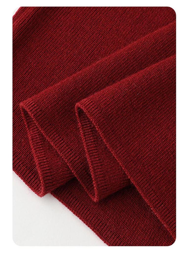 Tangge Silk-Cashmere Turtleneck Long Sleeve Warm Top