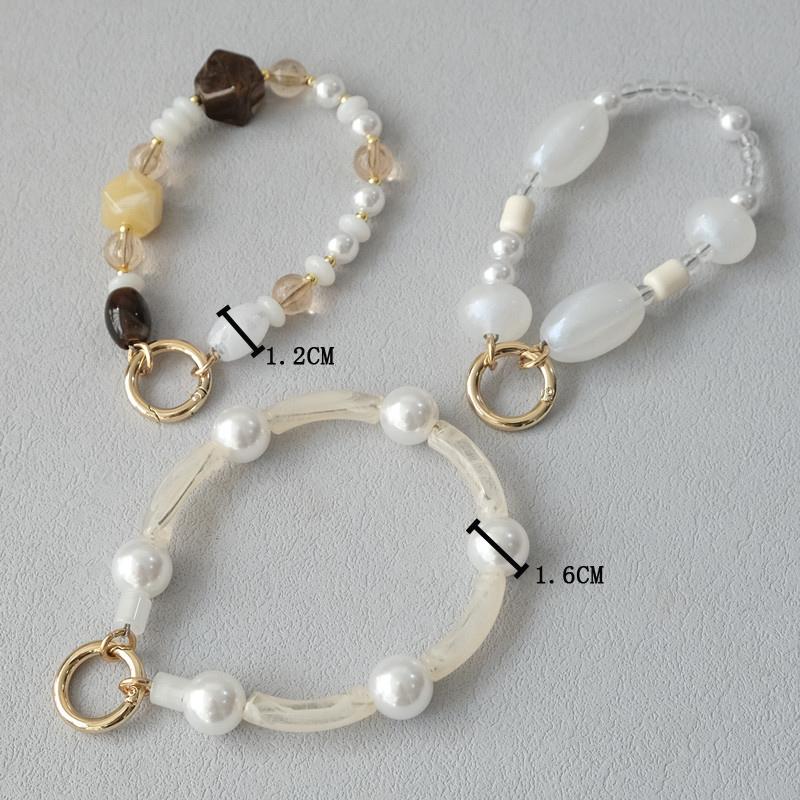 Новый аксессуар для телефона деревянная цепочка конфеты бисер роскошный чехол для телефона цепи акриловая ручка шнурок сотовый мобильный телефон нашивка подвеска ремешок