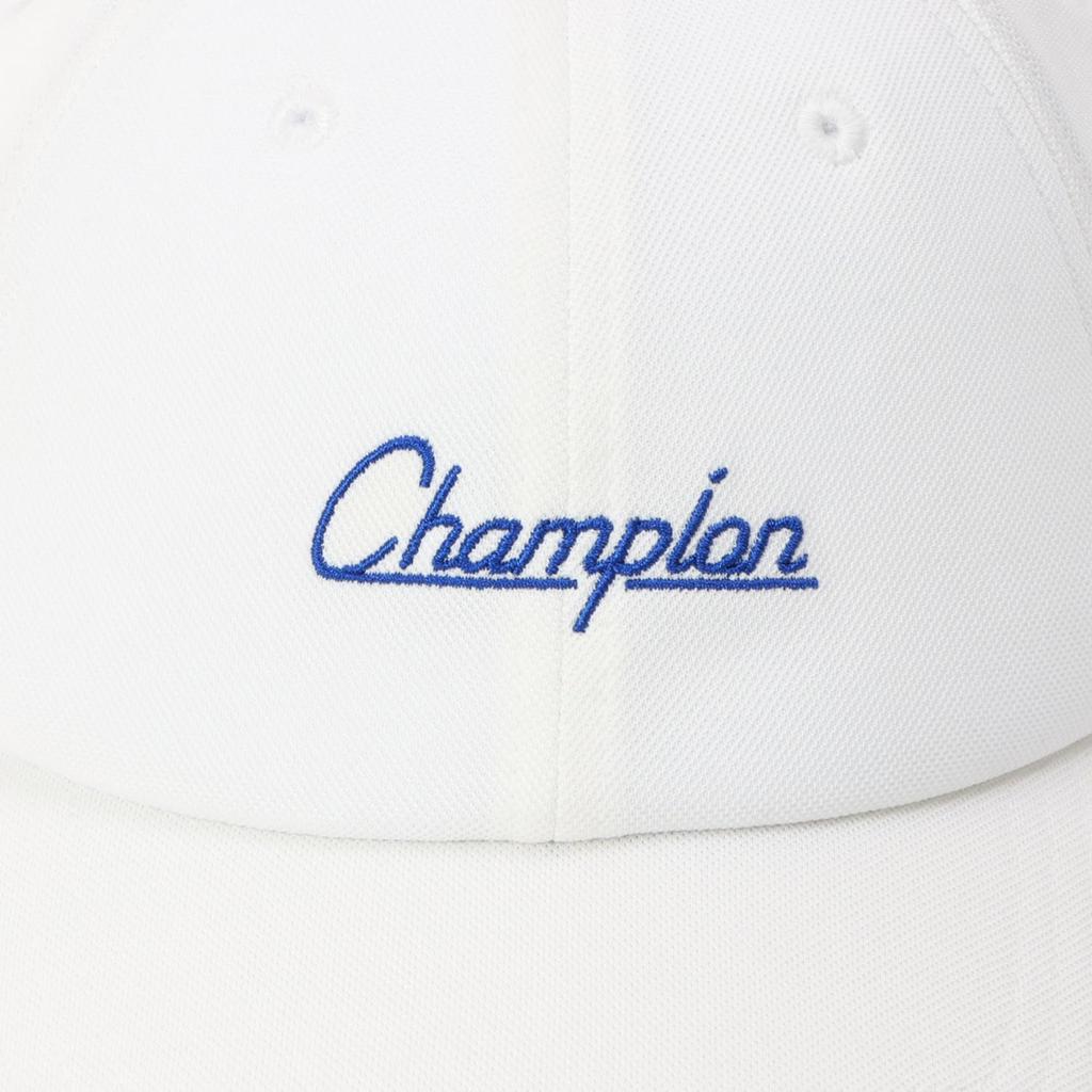 Champion Hat, Heat Shielding, Script Logo, Women's Cap, CW-BG702C, Off-White