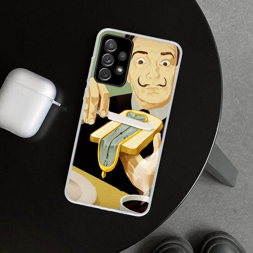 Чехол для телефона Salvador Dali Art для Samsung Galaxy A12 A22 A32 A52 A72 A02S A51 A50S A31 A20S A10S Note 20 Ultra 10 Plus Gala