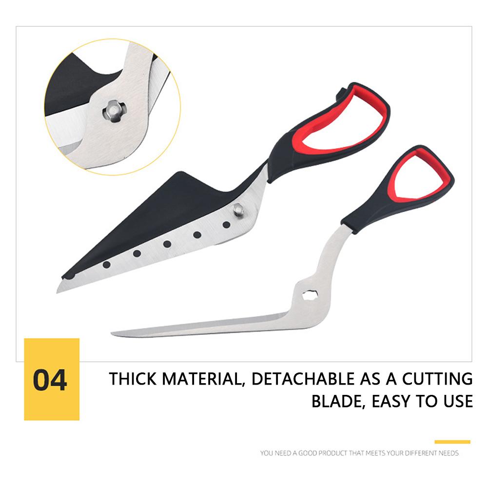 Professional Pizza Scissors Detachable Sharp Stainless Steel Blade Pizza Cutter Scissors Labor-Saving Pizza Spatula Slicer Tool