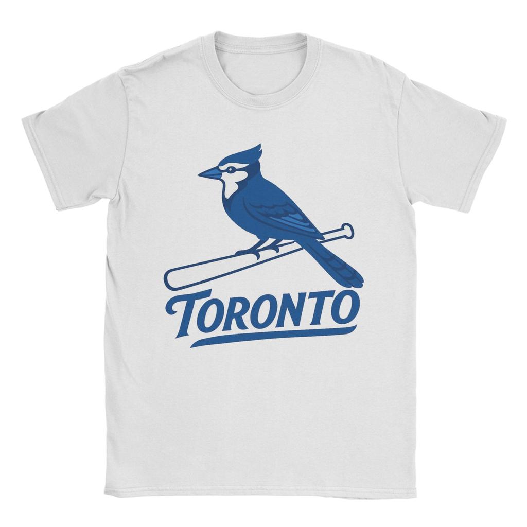 Toronto BlueJaysBird TShirt Unisex Funny Pure Cotton Tees Round Collar Short Sleeve T Shirt Plus Size Tops