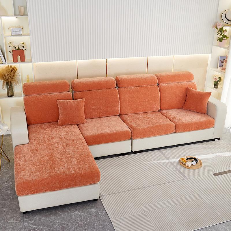 Толстые эластичные чехлы для диванных подушек для гостиной, углового дивана, синельные подушки, чехлы для сидений, чехлы для диванов