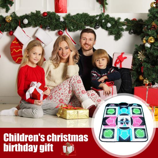 Детский танцевальный коврик для взрослых, 3 игровых режима, USB-танцевальный коврик, водонепроницаемый, нескользящий, ПВХ, электронный музыкальный танцевальный степ-коврик для малышей, мальчиков и девочек, подарок на Рождество и день рождения