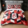 Fulham Football Design Bed Bedding Set 1 Duvet Cover + 2 Pillowcases Soft Breathable Household Bed Linens