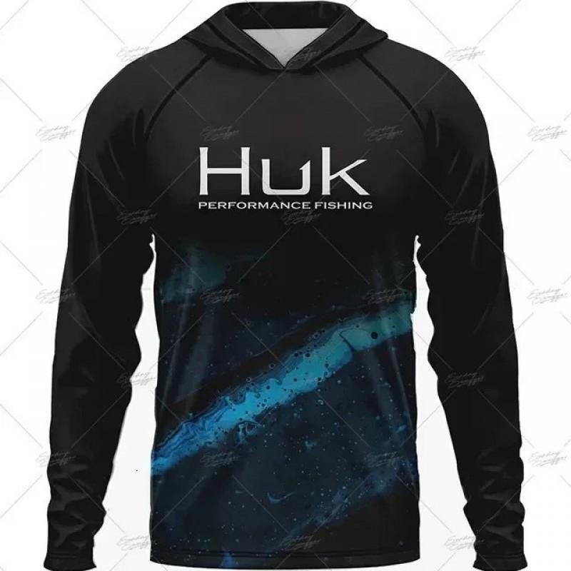 Mens Long Sleeve Sun Protection Fishing Shirt Breathable Quick Dry Outdoor Sports Jersey
