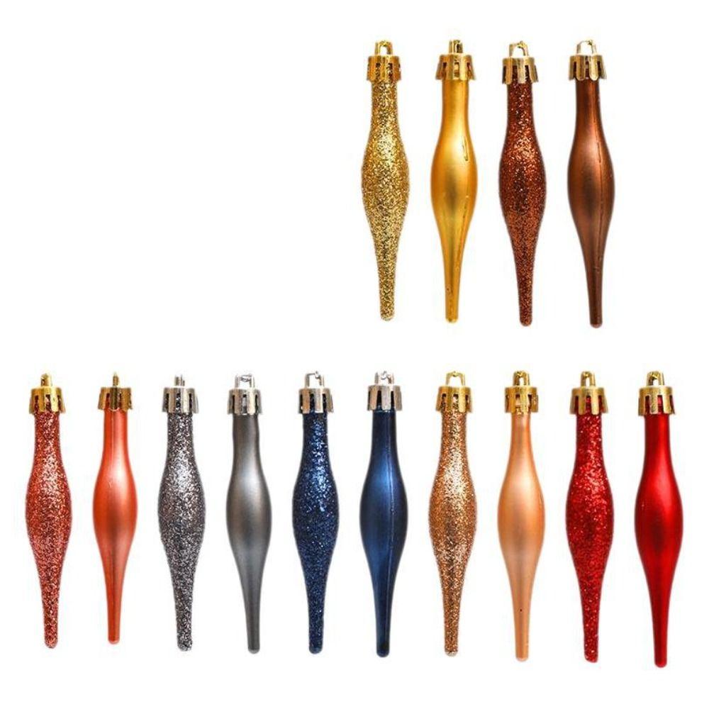 8pcs Plastic Christmas Ball Pendants Candy Shaped Christmas Hanging Ice Cream Party Favors