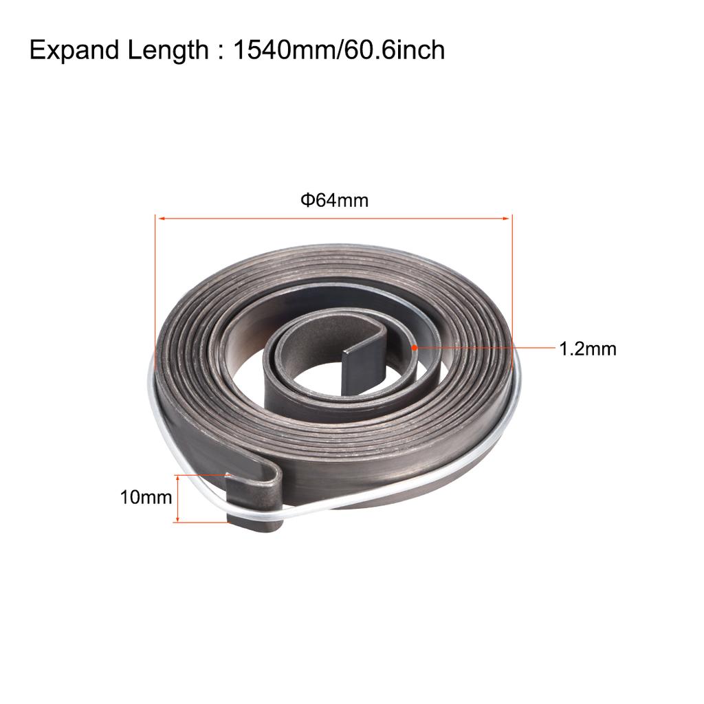 UXCELL Drill Press Spring Drill Press Quill Feed Return Coil Spring Assembly Spring Steel Chemical Blackening Finish 1PCS