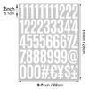 2 Inch Waterproof Self Adhesive Vinyl Alphabet Number Stickers for Gift Poster Index Journaling Scrapbooking Decals Cross border