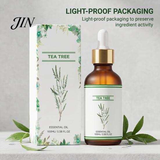 Aromatherapy Tea Tree Oil Gentle Oil, 100ml Daily Moisturizing Care for Soft Smooth Skin, Natural Plant Essential Nourishing Hair Scalp, Pure