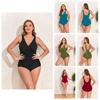 2024 Stylish Plus Size Women's One-Piece Bikini Swimsuit