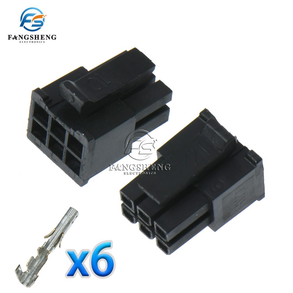 10sets MX3.0 3.0mm Pitch Micro-Fit 3.0 Connector Housing 2*1/2/3/4/5/6/8/10/12 Pin Male shell + Terminal 43030 2P/3P/4P/5P