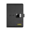 Индивидуальный логотип Дневник A5 Зарядный блокнот Powerbank 10000 мАч 16 ГБ Поддержка беспроводной связи Повестка дня 2024 с шариковой ручкой