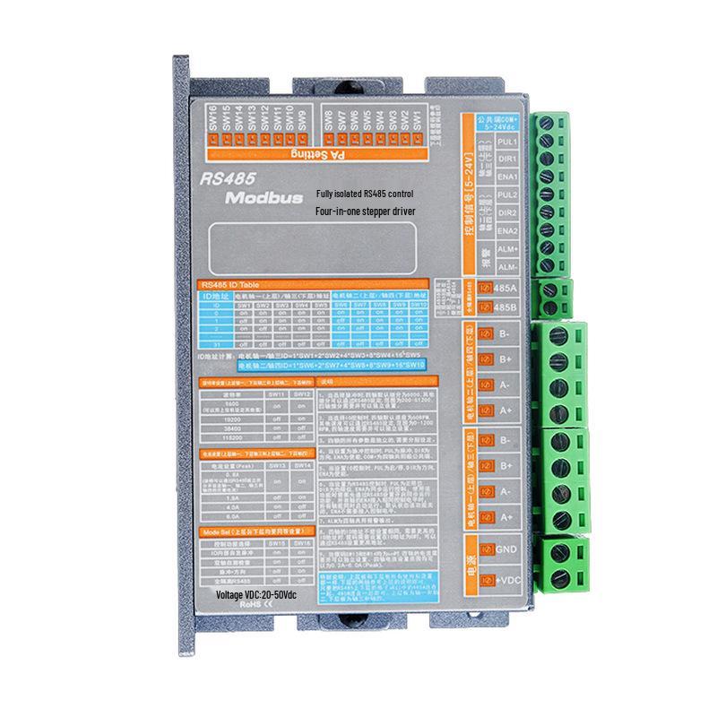 RS485 EtherCAT Шаговый драйвер: 1-в-2/1-в-4, 28/42/57/86 мм, Открытый/Замкнутый контур