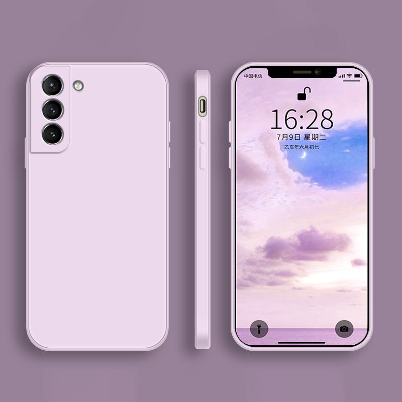 Квадратный Жидкий Силикон al Чехол Для Для Samsung Galaxy S20 S21 Plus S22 Ultra S23 FE Сумка Funda S24 S26 S25 5G Мягкая Крышка