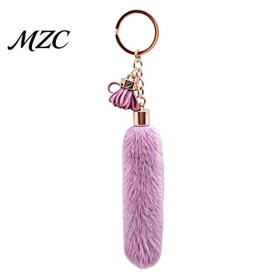 Portable Plush Charm Tassel Keychain for Backpacks, Soft Car Key Ring Backpack Charms Decorative Pendant, Handbag Purse Bag Lightweight Pendant