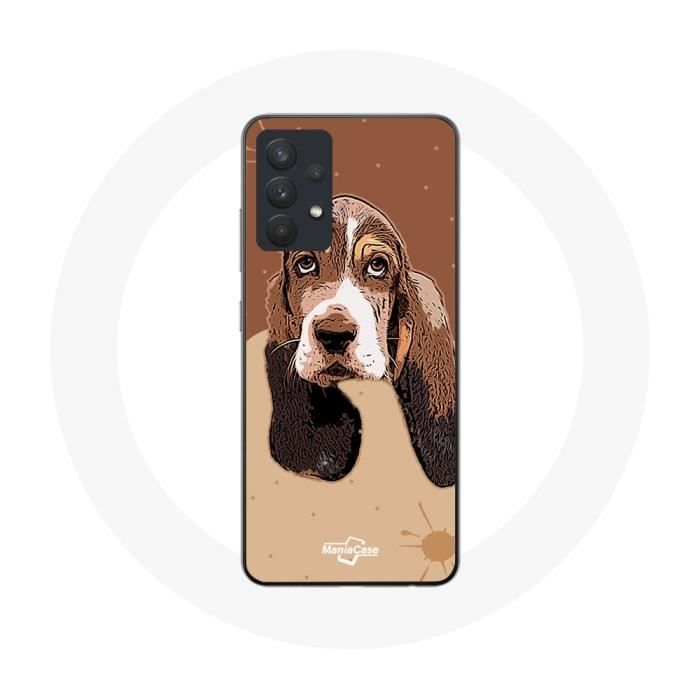 Coque pour Samsung Galaxy A13 5G Basset Hound chien visage