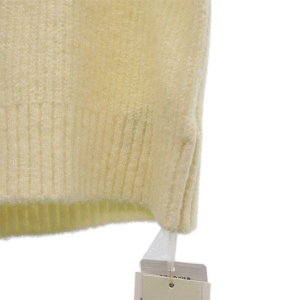 Неиспользованный кардиган Lily Brown с длинными рукавами и меховыми рукавами, вязаный, F белый, женский, б/у