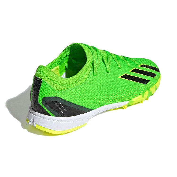 adidas X Speedportal 3 TF J Устойчивые к скольжению и истиранию Низкие Детские Футбольные Бутсы Неоновый Зеленый Детские GW8489