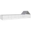 Chicken Coop 8x2x2 m Galvanized Steel