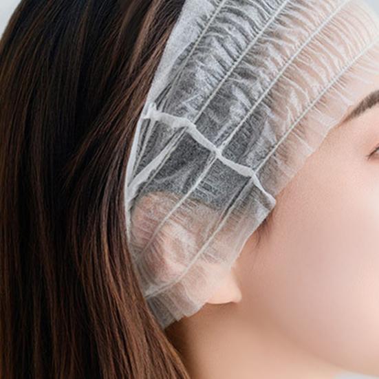 100Pcs Hair Bands Soft Breathable Non-Woven Elastic Fit Disposable Spa Headbands Makeup Beauty Salons Travel Hair Wrap