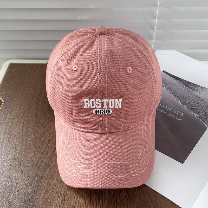 Кепка BOSTON с вышивкой для мужчин и женщин, мягкая кепка-утка для четырех сезонов, для путешествий, походов, на открытом воздухе