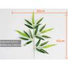 12 шт. шелковая ткань искусственные листья бамбука зеленые растения имитация бамбуковых ветвей для украшения дома