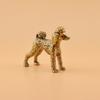 Solid Brass Poodle Ornament Handicraft Ornament
