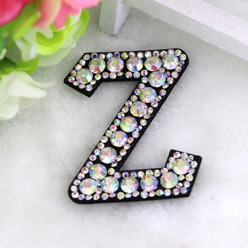 Шарм английский алфавит AZ значок буквы аппликация 3D стразы буквы нашивка горячая распродажа утюг на высокое качество популярный 1 шт для одежды обувь сумка