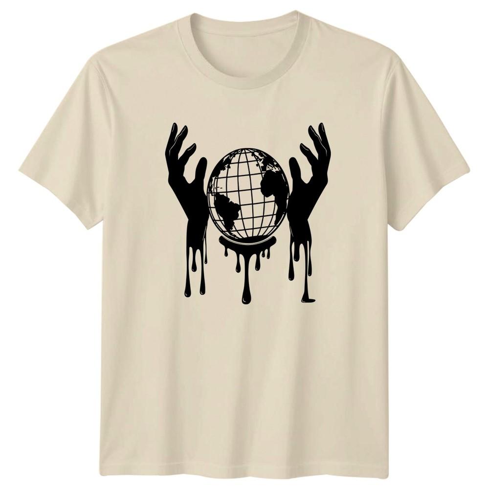 The World Is In Our Hands TShirt Climate Change Activism Earth Day