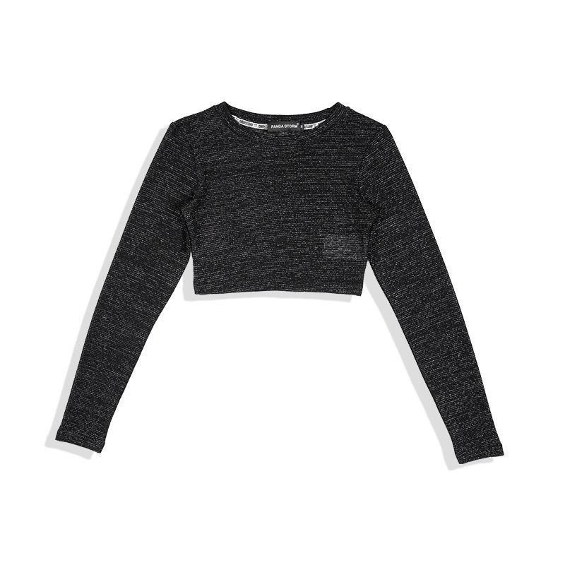 Модный комплект для девочек: бюстгальтер-бандо и длинные брюки с пайетками для джазовых танцев - костюм для уличных танцев.